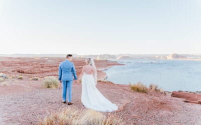 High School Sweethearts Intimate Lake Powell Wedding | Arizona Wedding